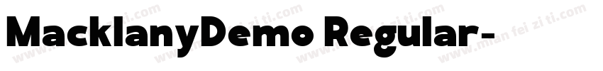MacklanyDemo Regular字体转换